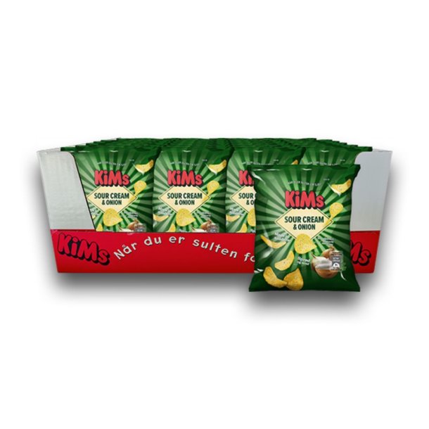 Kims mini chips sour cream &amp; onion 24 ps x 25 g