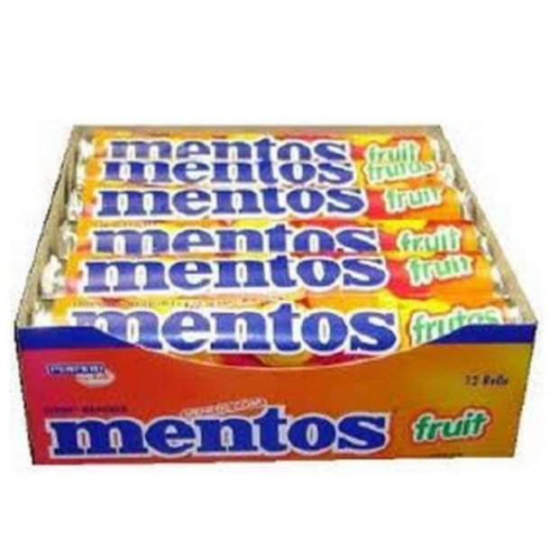 Mentos frugt 40 x 38 g.