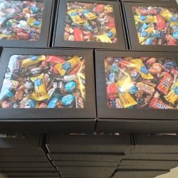 Rude Gaveske med luksus chokolade;  3 kilo