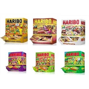 Miniposer Haribo Mix - 980 poser. Gratis levering 