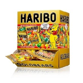 Miniposer Haribo  - 100 stk. Guldbamser