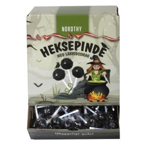Heksepinde ( 90 stk. ), med lakridssmag