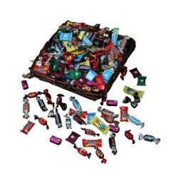 Gavekurv ( saml selv)- 1 kilo luksus chokolade / karamel 