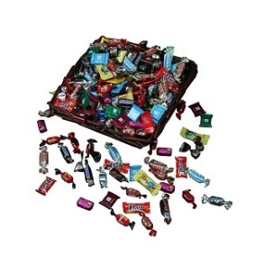 Gavekurv( saml selv) - 2 kilo luksus chokolade / karamel