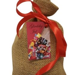 Juleskken lille med kvalitetschokolade, 450 gram