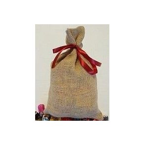 Juleskken/hessian ( TOM) 26 x 16 cm.