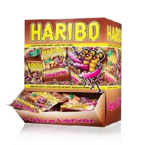Miniposer Haribo - 100 stk. Labre Larver 