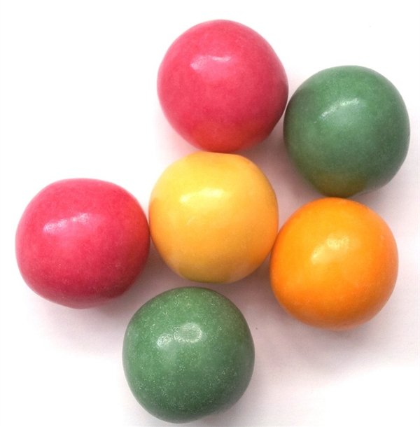 Tyggegummi kugler store - 180 stk.