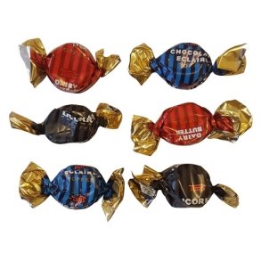 Toms Assorted Toffee 1 kilo - ca. 120 stk.